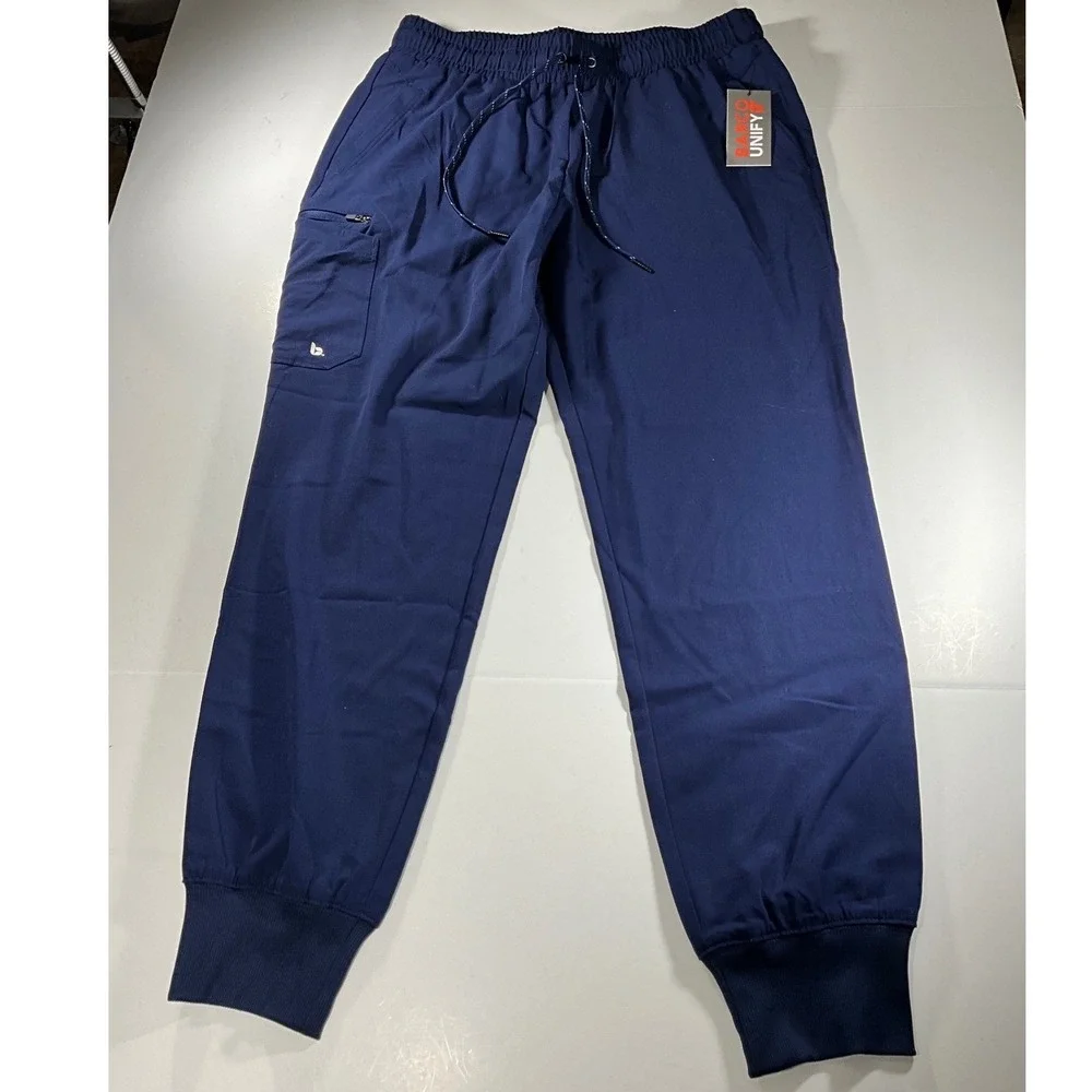 Barco Unify Women Navy Blue Scrub Jogger Pants Medium NWT Drawstring Cargo